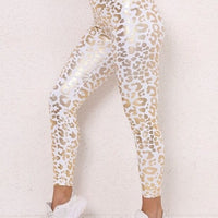 Legging Sport Léopard Brillant | Yogaova