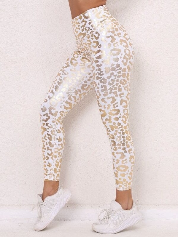 Legging Sport Léopard Brillant | Yogaova