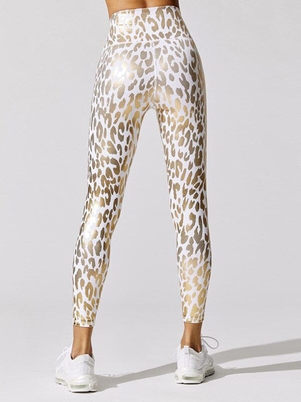Legging Sport Léopard Brillant | Yogaova
