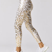 Legging Sport Léopard Brillant | Yogaova