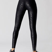 Legging Sport Léopard Brillant | Yogaova