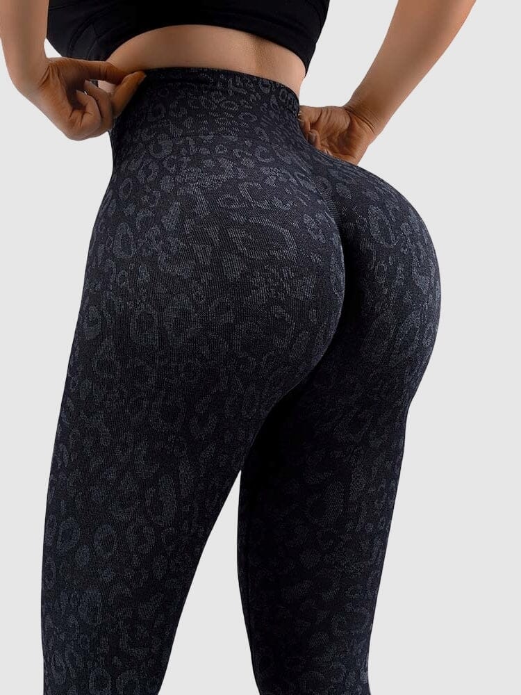 Legging Sport Léopard Push Up Sans Couture | Yogaova