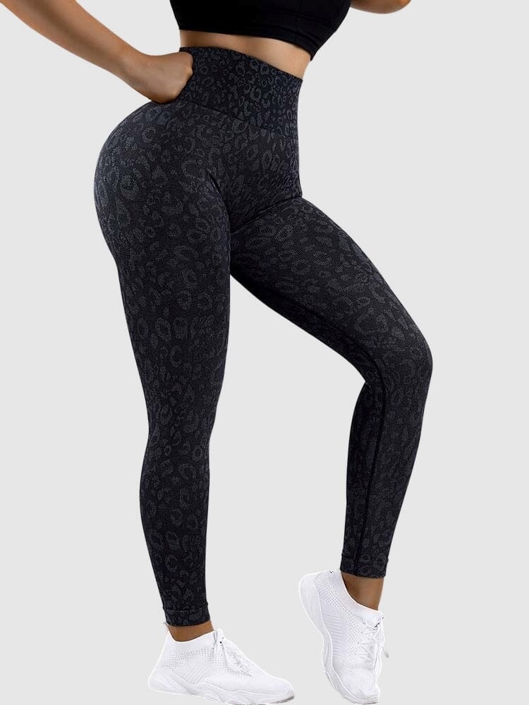 Legging Sport Léopard Push Up Sans Couture | Yogaova