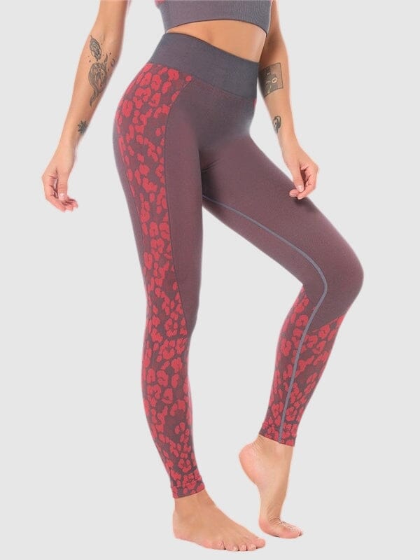 Legging Sport Léopard Sans Couture | Yogaova