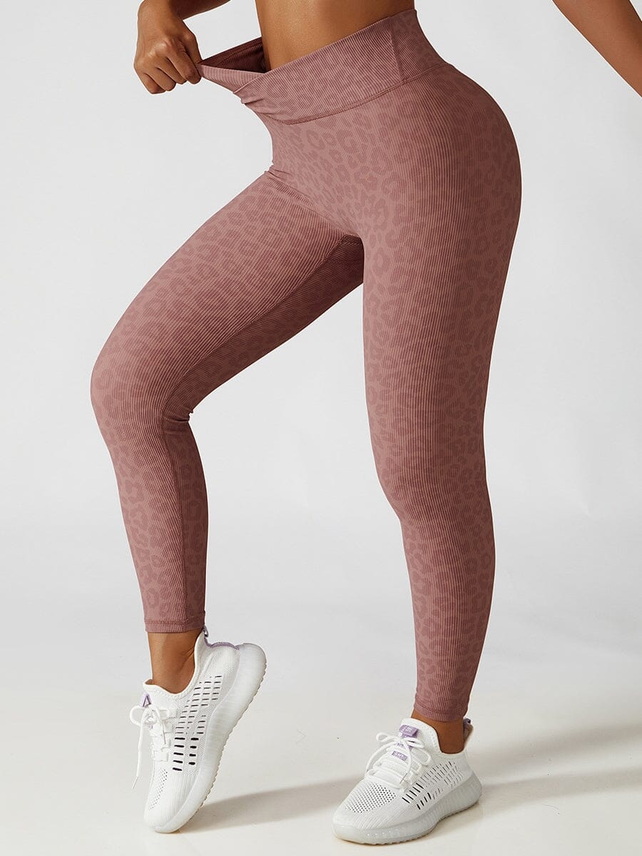 Legging Sport Léopard Taille Haute | Yogaova
