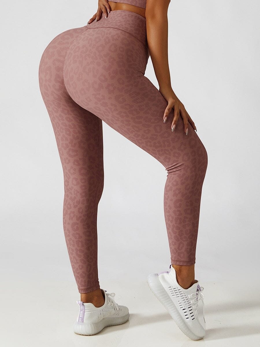Legging Sport Léopard Taille Haute | Yogaova