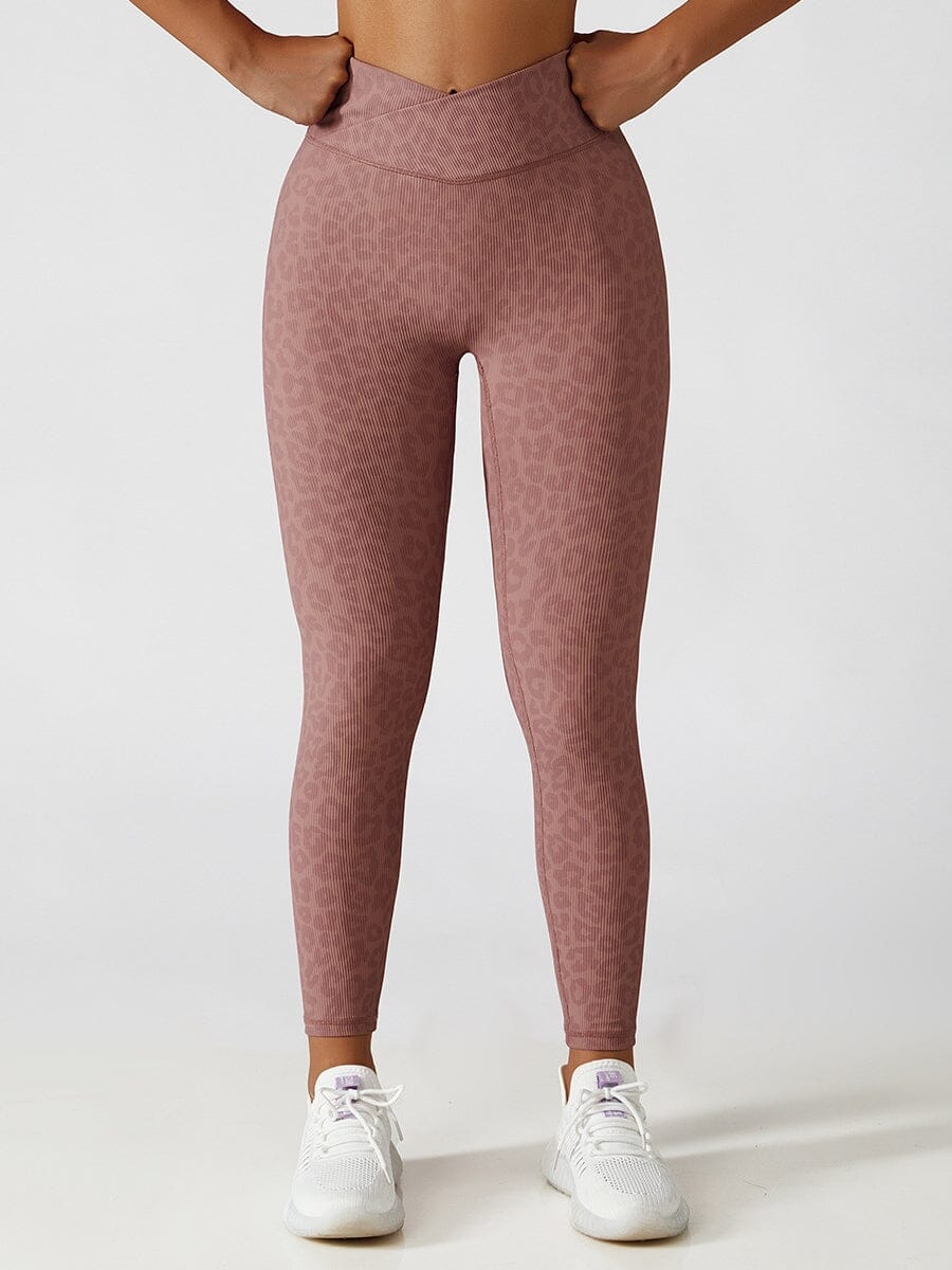 Legging Sport Léopard Taille Haute | Yogaova