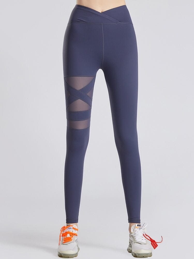 Legging Sport Maille Transparente | Yogaova