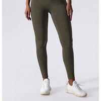Legging Sport Marron Sans Couture  | Yogaova