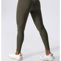 Legging Sport Marron Sans Couture  | Yogaova