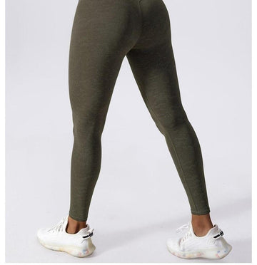 Legging Sport Marron Sans Couture  | Yogaova
