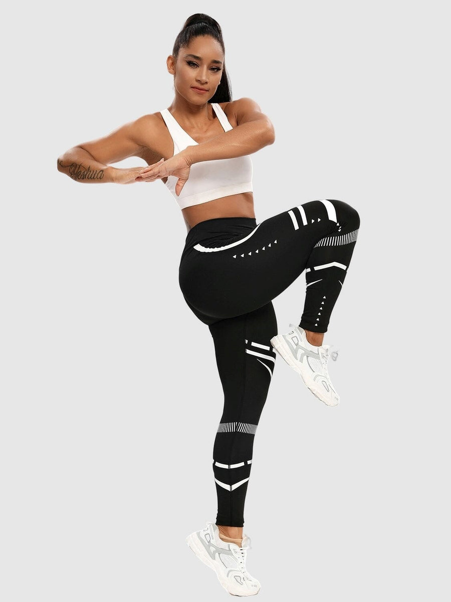 Legging Sport Motif Géométrique Sans Couture | Yogaova