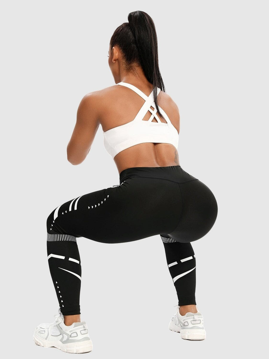 Legging Sport Motif Géométrique Sans Couture | Yogaova