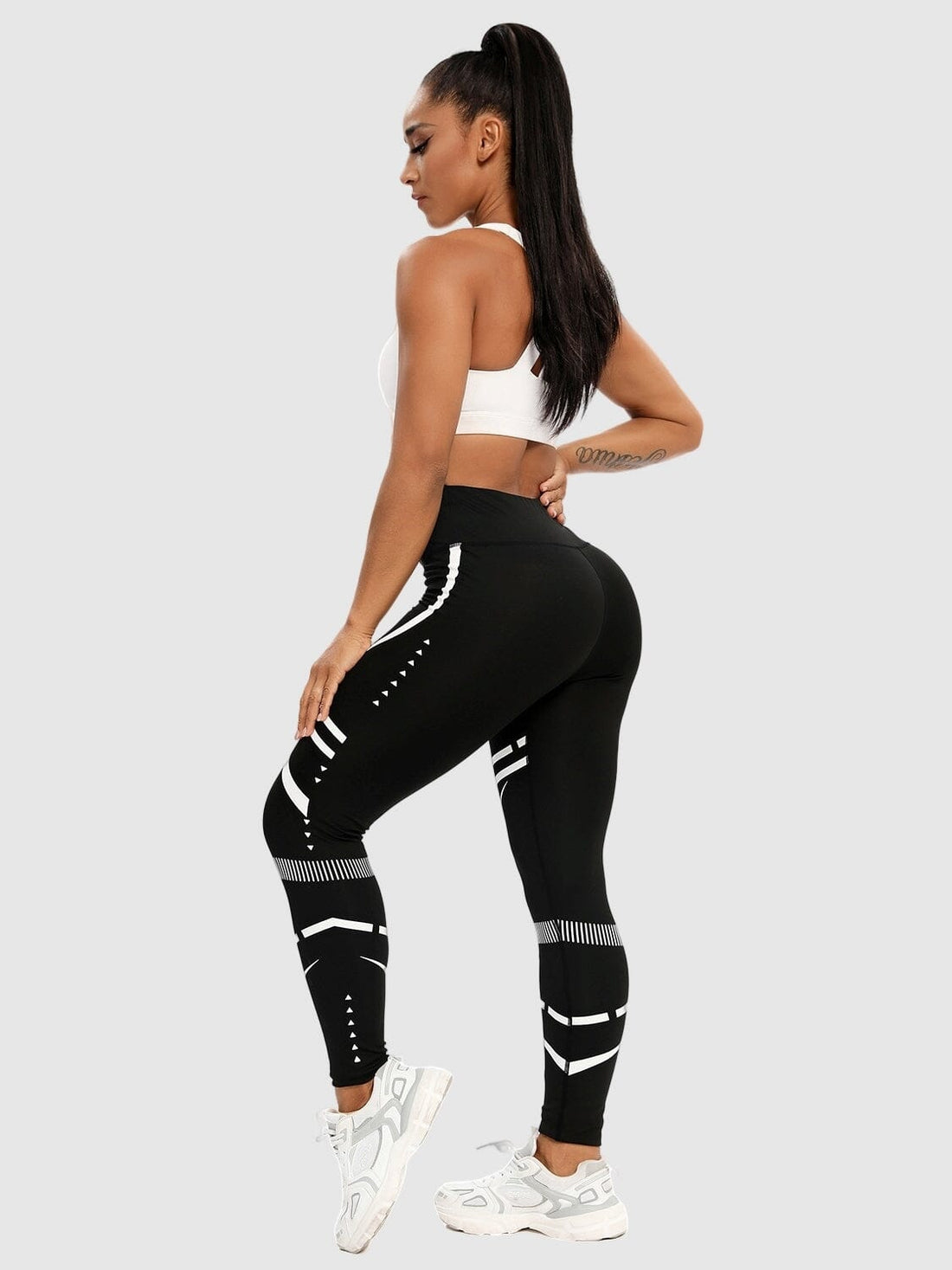 Legging Sport Motif Géométrique Sans Couture | Yogaova