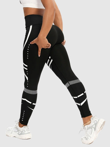 Legging Sport Motif Géométrique Sans Couture | Yogaova