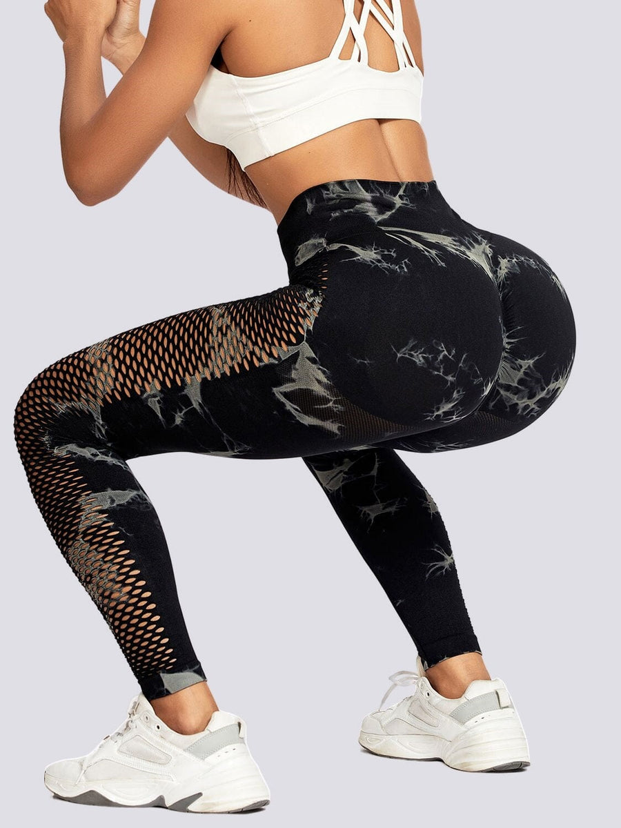 Legging Sport Motif Imprimé Maille Sans Couture (Push Up) | Yogaova