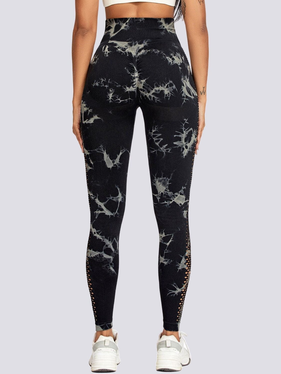 Legging Sport Motif Imprimé Maille Sans Couture (Push Up) | Yogaova