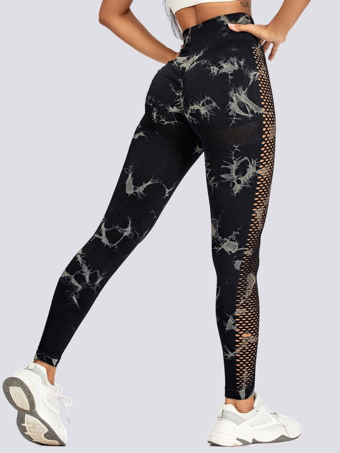 Legging Sport Motif Imprimé Maille Sans Couture (Push Up) | Yogaova