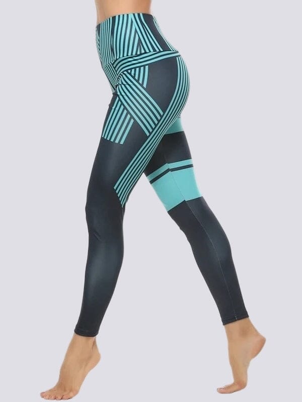 Legging Sport Motif Rayé | Yogaova