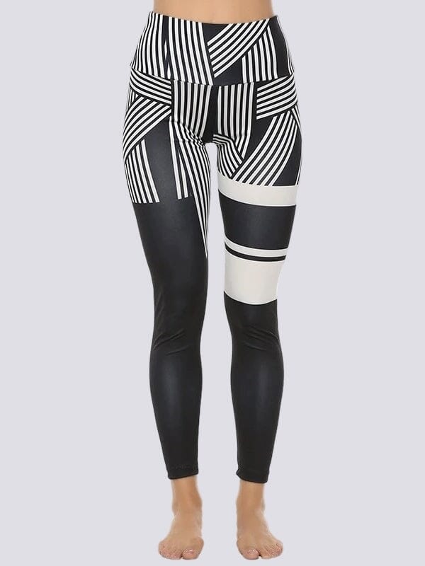 Legging Sport Motif Rayé | Yogaova