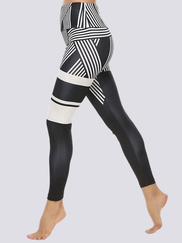Legging Sport Motif Rayé | Yogaova