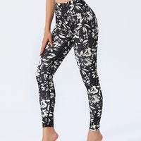 Legging Sport Noir Floral | Yogaova
