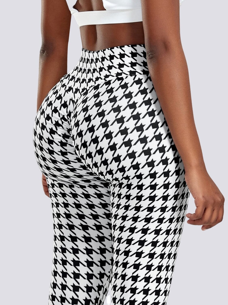 Legging Sport Pied de Poule Push Up | Yogaova