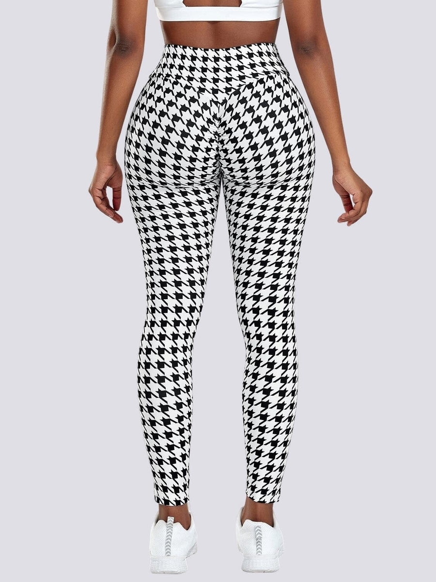 Legging Sport Pied de Poule Push Up | Yogaova