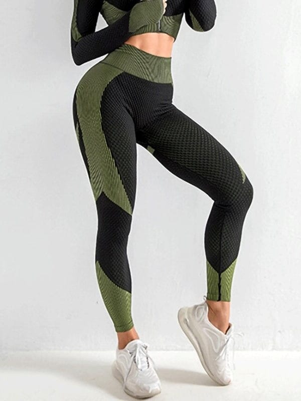 Legging Sport Sans Couture Ceinture Haute | Yogaova