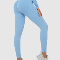 Legging Sport Sans Couture Côtelé (Push Up) | Yogaova