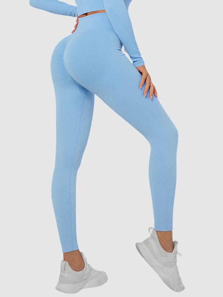 Legging Sport Sans Couture Côtelé (Push Up) | Yogaova