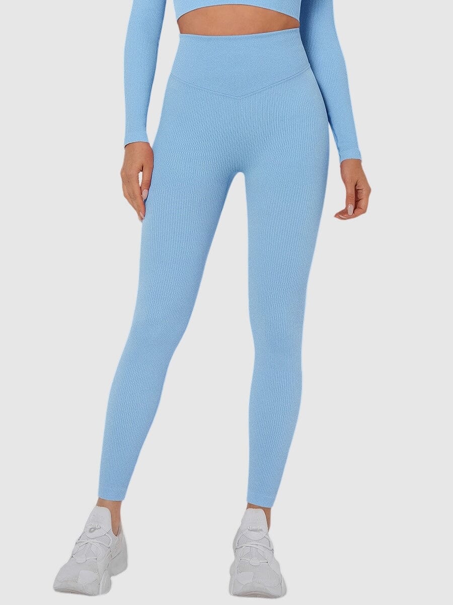Legging Sport Sans Couture Côtelé (Push Up) | Yogaova