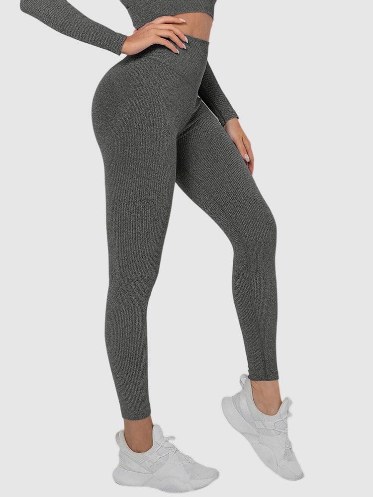 Legging Sport Sans Couture Côtelé (Push Up) | Yogaova