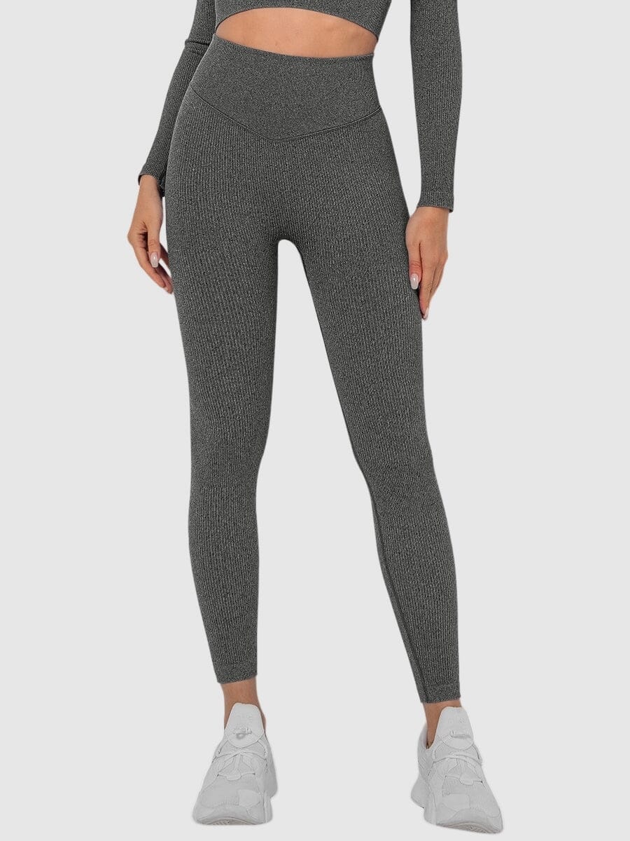 Legging Sport Sans Couture Côtelé (Push Up) | Yogaova