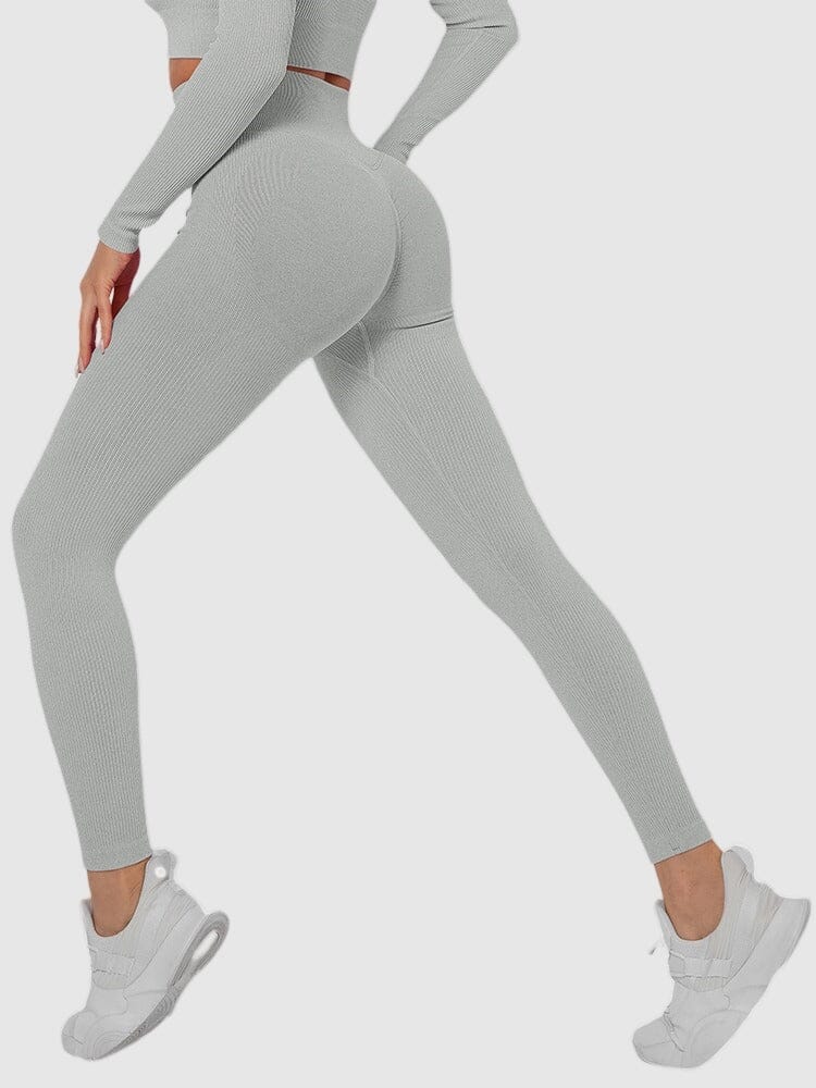 Legging Sport Sans Couture Côtelé (Push Up) | Yogaova