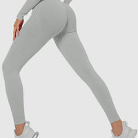 Legging Sport Sans Couture Côtelé (Push Up) | Yogaova
