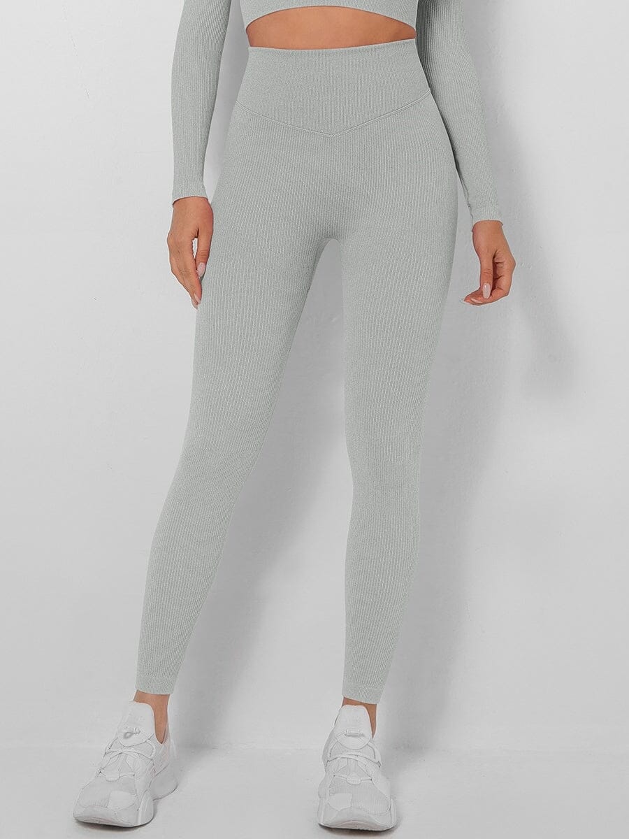 Legging Sport Sans Couture Côtelé (Push Up) | Yogaova
