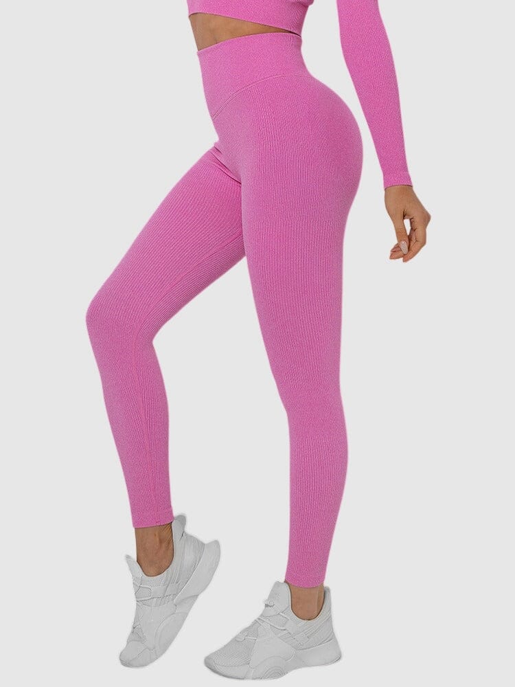 Legging Sport Sans Couture Côtelé (Push Up) | Yogaova