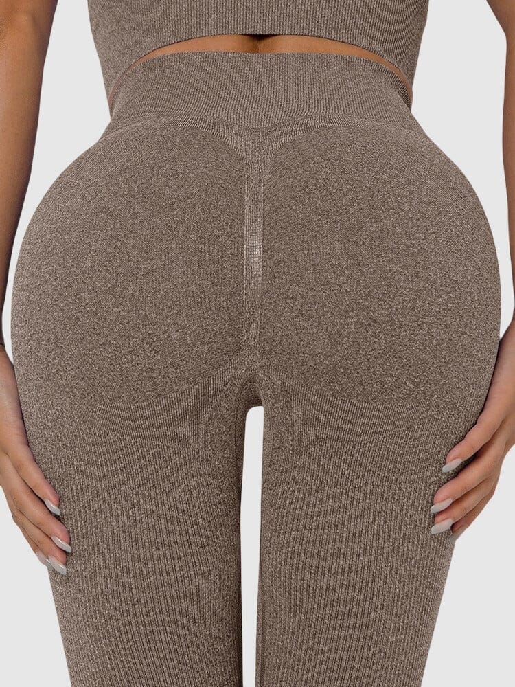 Legging Sport Sans Couture Côtelé (Push Up) | Yogaova