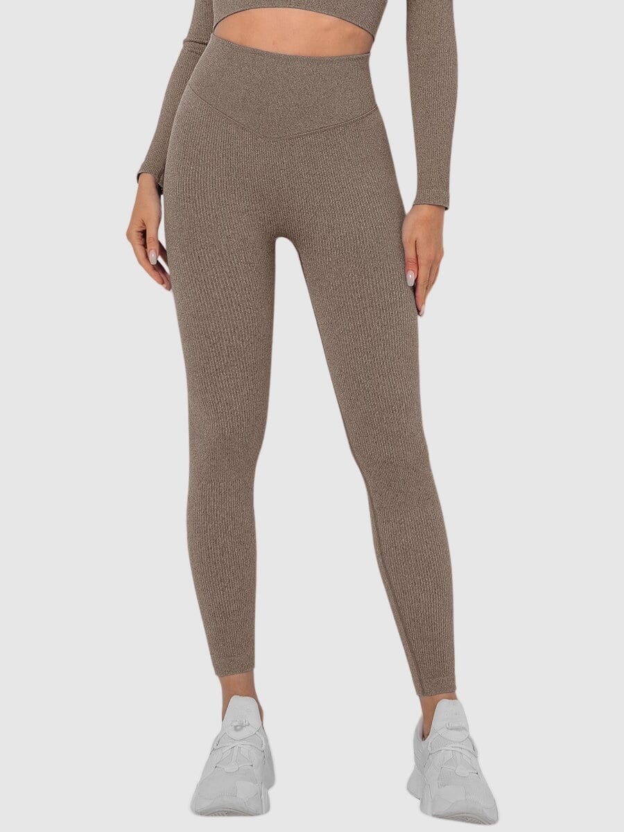 Legging Sport Sans Couture Côtelé (Push Up) | Yogaova