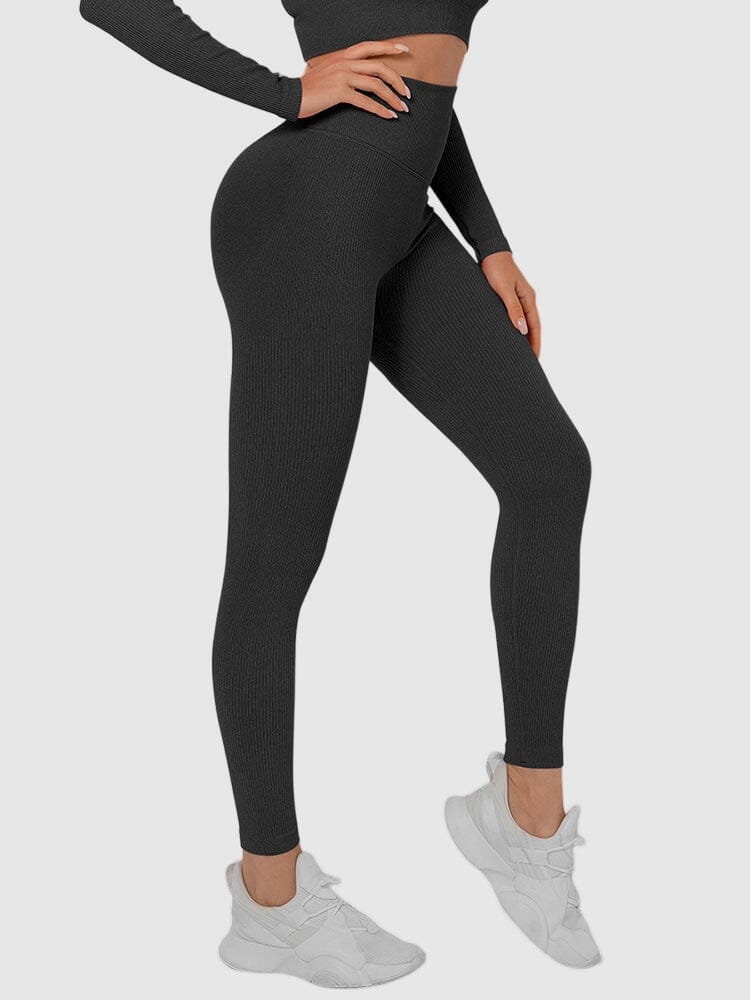 Legging Sport Sans Couture Côtelé (Push Up) | Yogaova