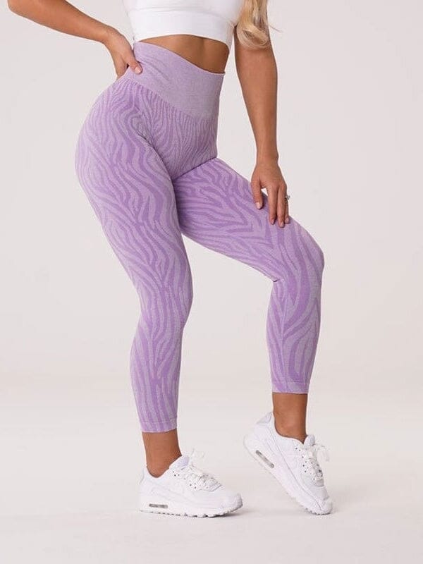 Legging Sport Sans Couture Imprimé Zèbre | Yogaova
