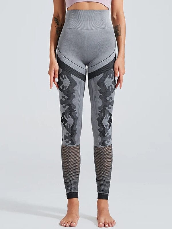 Legging Sport Taille Extra Haute Camouflage | Yogaova