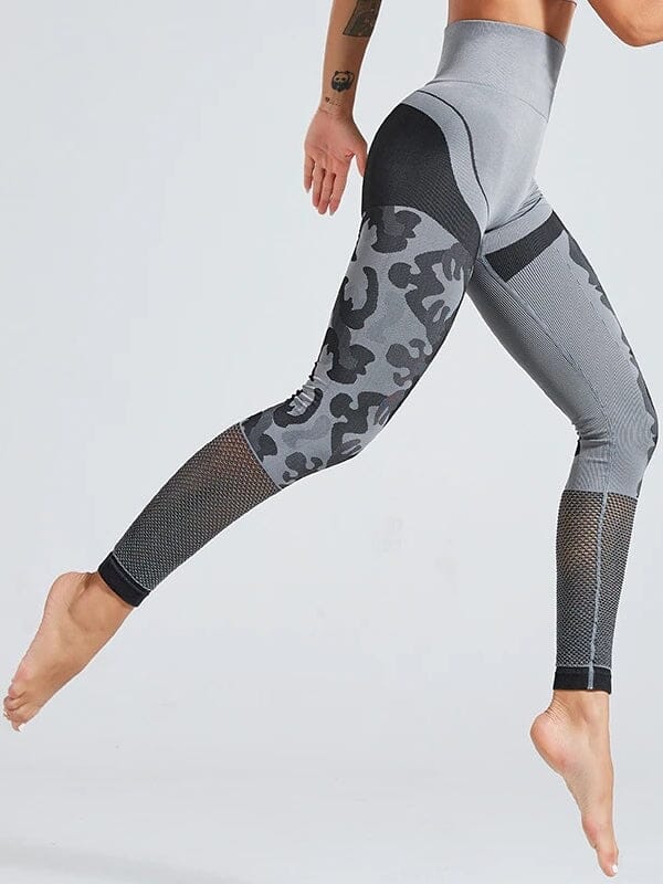 Legging Sport Taille Extra Haute Camouflage | Yogaova