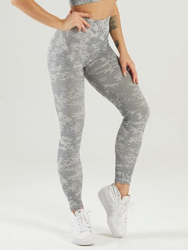 Legging Sport Taille Haute Camouflage | Yogaova