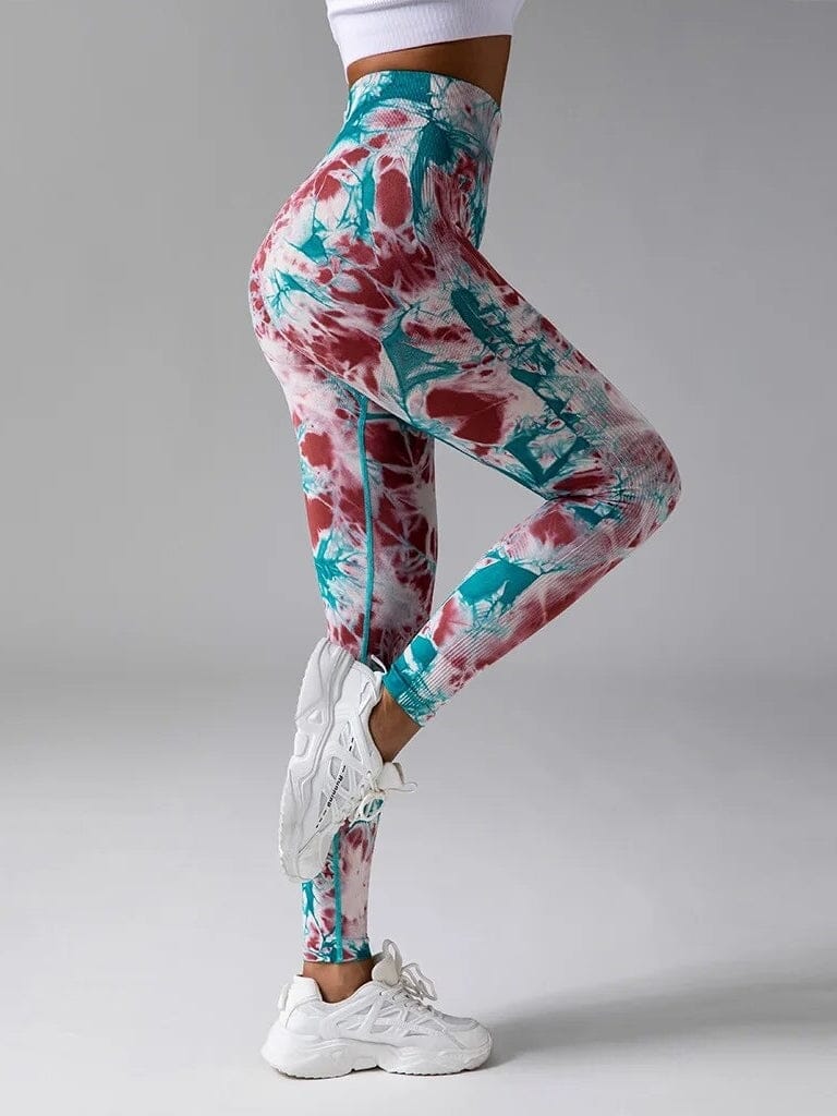 Legging Sport Taille Haute Tie Dye (Push Up) | Yogaova