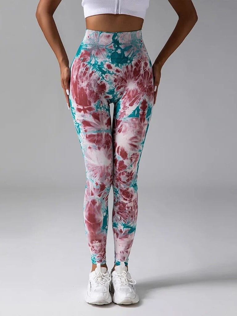 Legging Sport Taille Haute Tie Dye (Push Up) | Yogaova