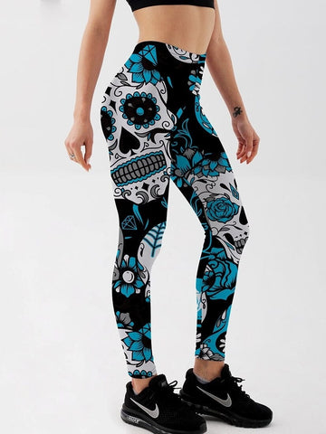 Legging Tête de Mort Mexicaine | Yogaova