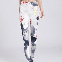 Legging Yoga Blanc Motifs (Sans Couture) | Yogaova