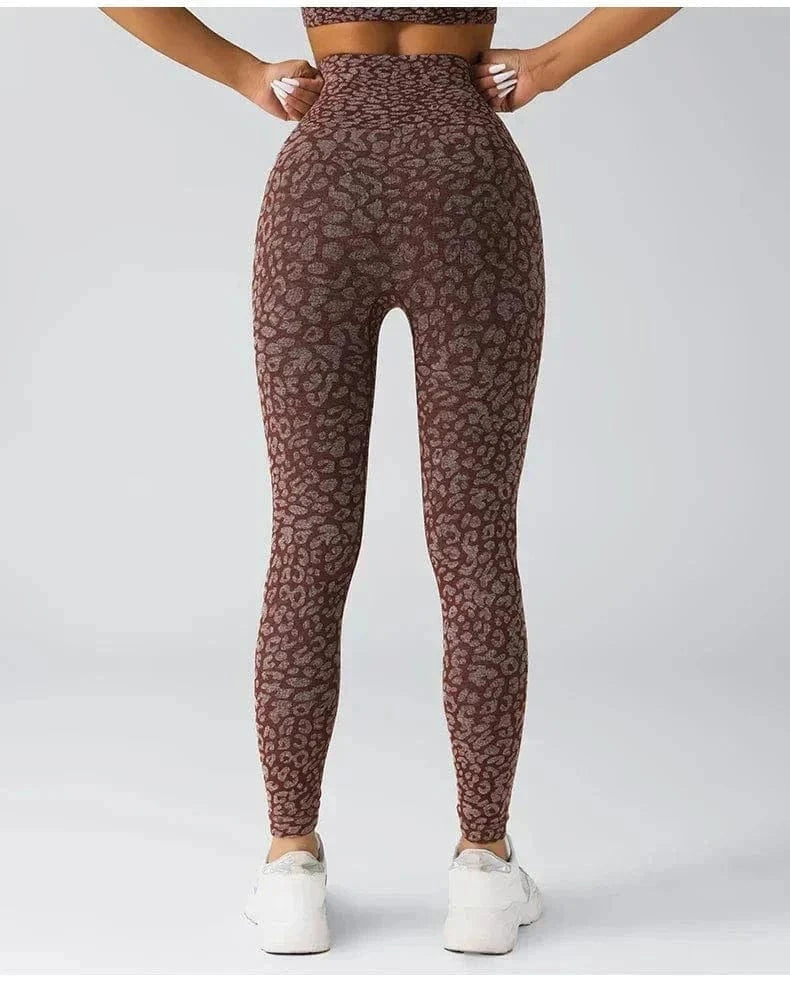 legging yoga leopard